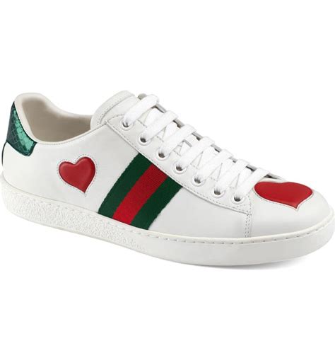 gucci heart shaped sneakers|gucci ace sneakers on sale.